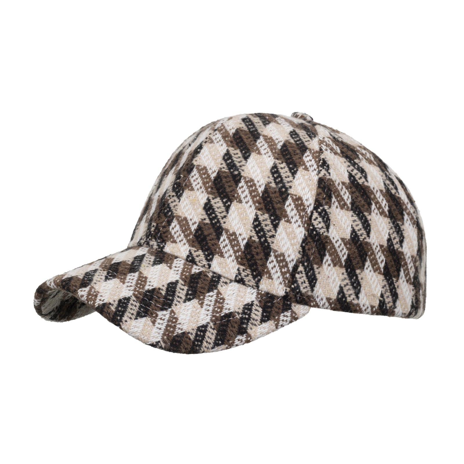 Wholesale Plaid diagonal striped baseball cap
